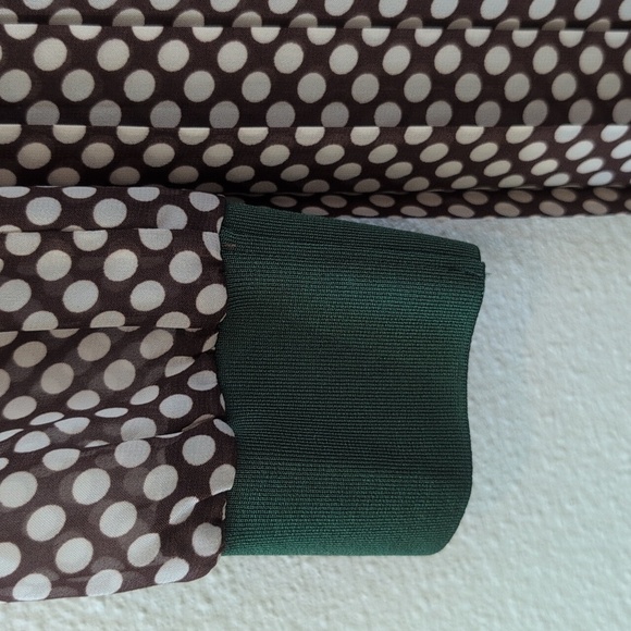 Lk Bennett Fashion Marianne Dress 2 Midi Pleated Polka Dot Modest A Line - Picture 5 of 7